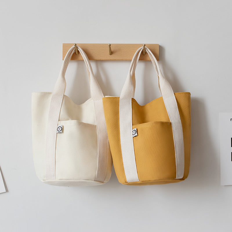 Women New Korean Style Canvas Lunch Tote Handbag