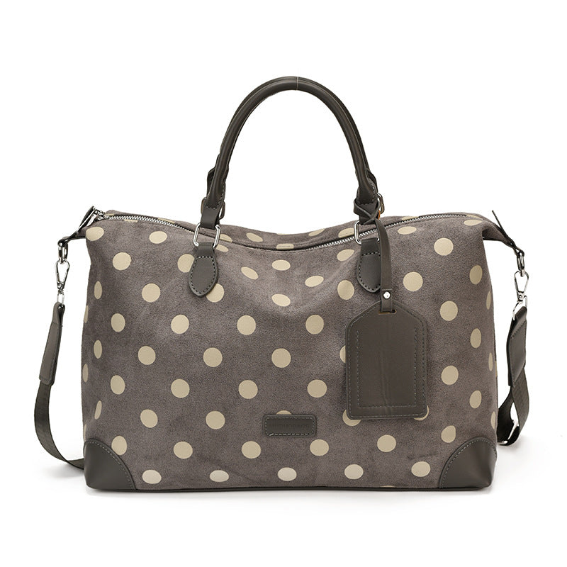 Retro Polka Dot Carryall with Strap