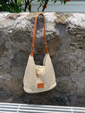 Woven Hollow Tote Beach Shoulder Bag