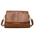 Vintage Leather Crossbody Flap Shoulder Bag