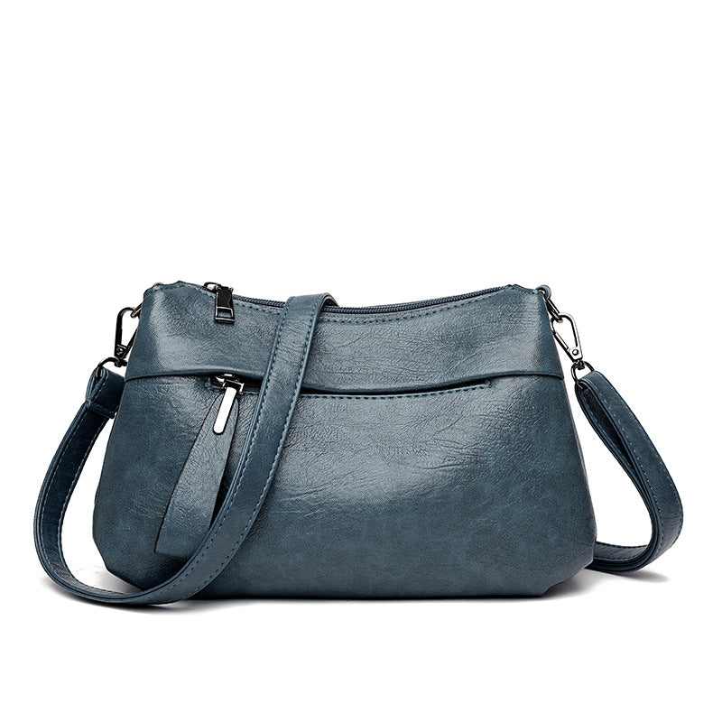 Soft PU Leather Lightweight Shoulder Crossbody Bag