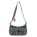 2026 Spring Denim Bag, Fashion Versatile Baguette Armpit Shoulder Bag