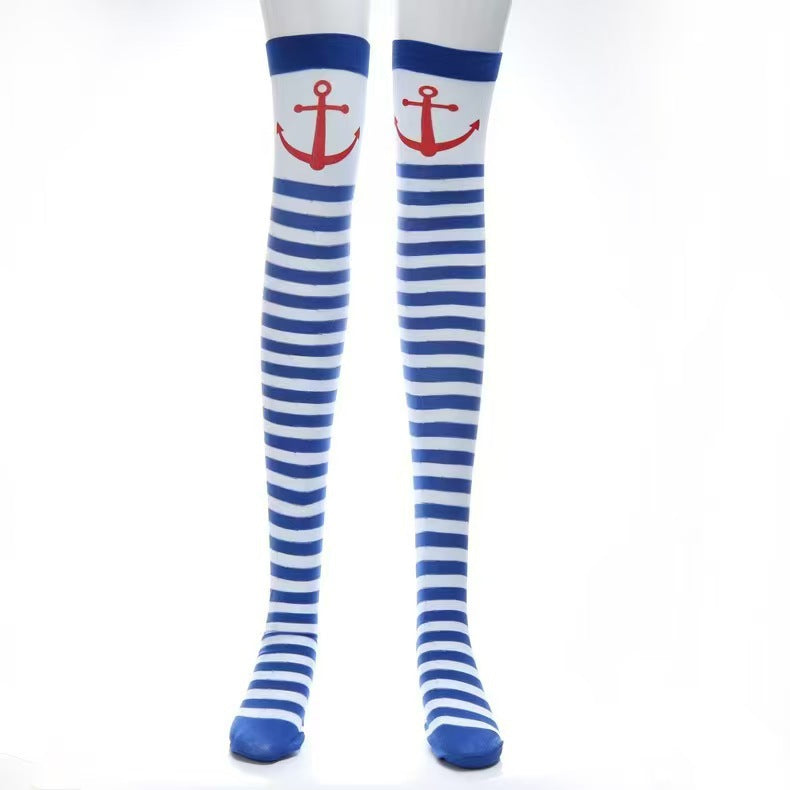Christmas Halloween Party Knee high Socks Cosplay Apparel Accessories