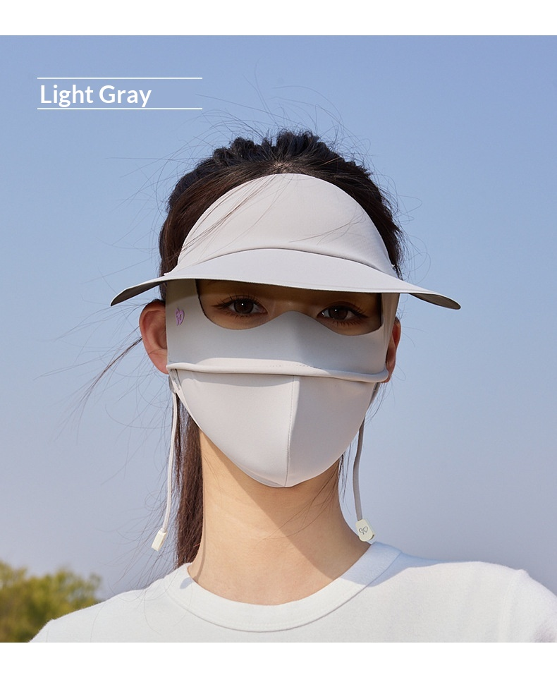 Sun Face Ice Silk Sun Protection Mask For Women