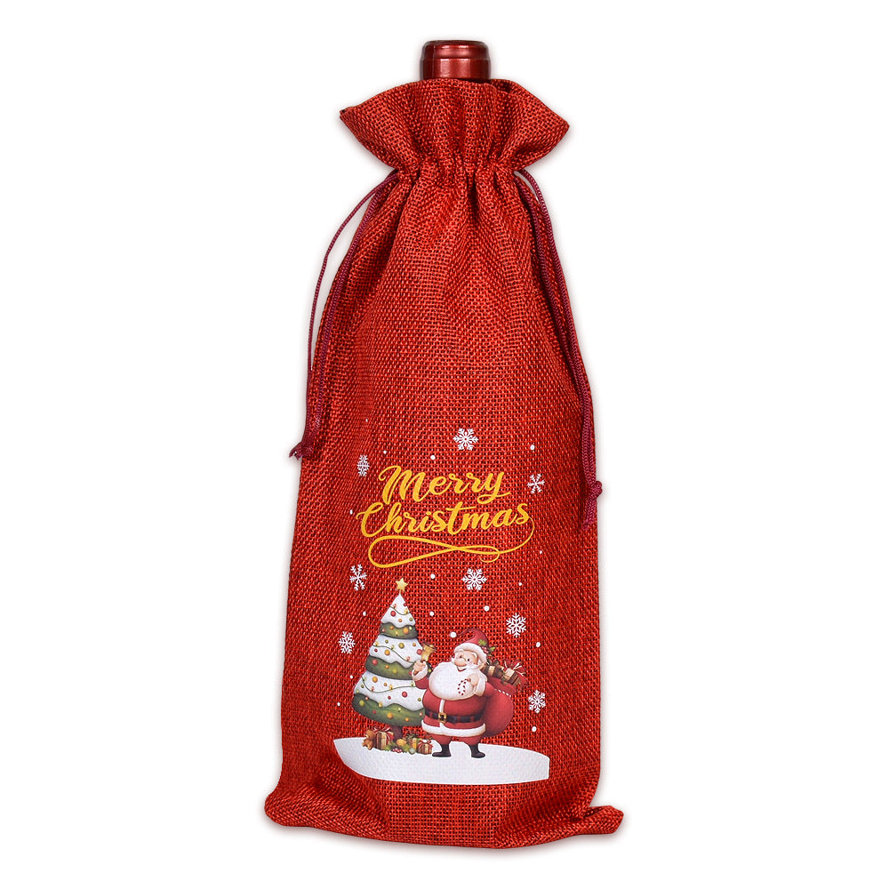 Buffalo Plaid Christmas Drawstring Holiday Gift Bags
