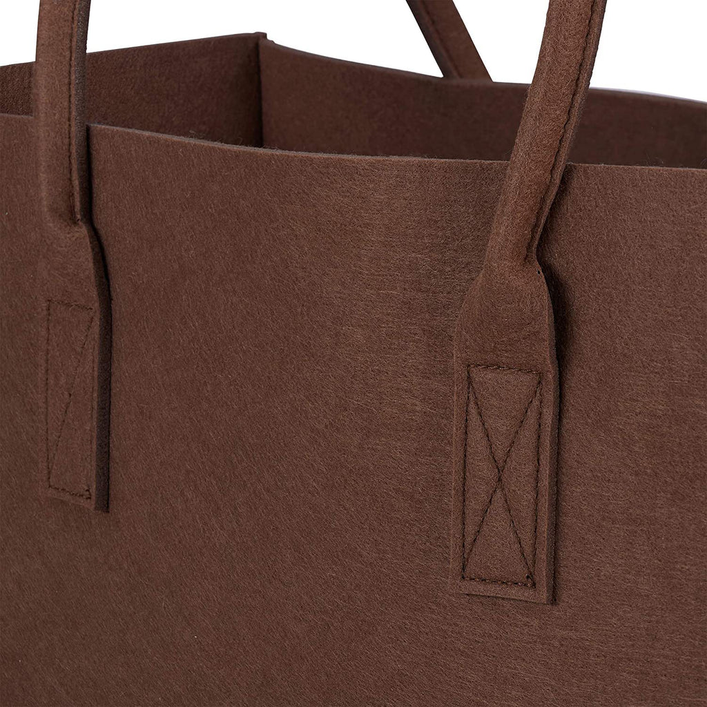 Customizable Structured Felt Reinforced Double Handles Tote