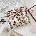 Corduroy Retro Flower Portable Cosmetic Bag