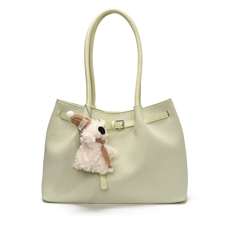 Spring Summer New Fashion Soft Minimalist Underarm Tote Commute Bag