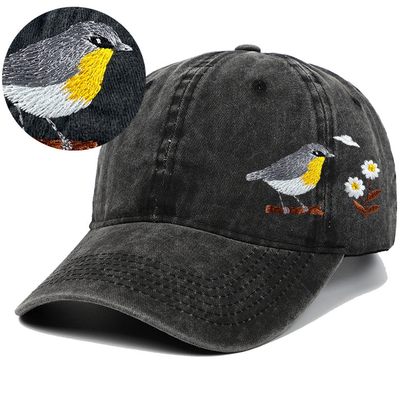 Women's Embroidered DIY Soft Top Sun Hat