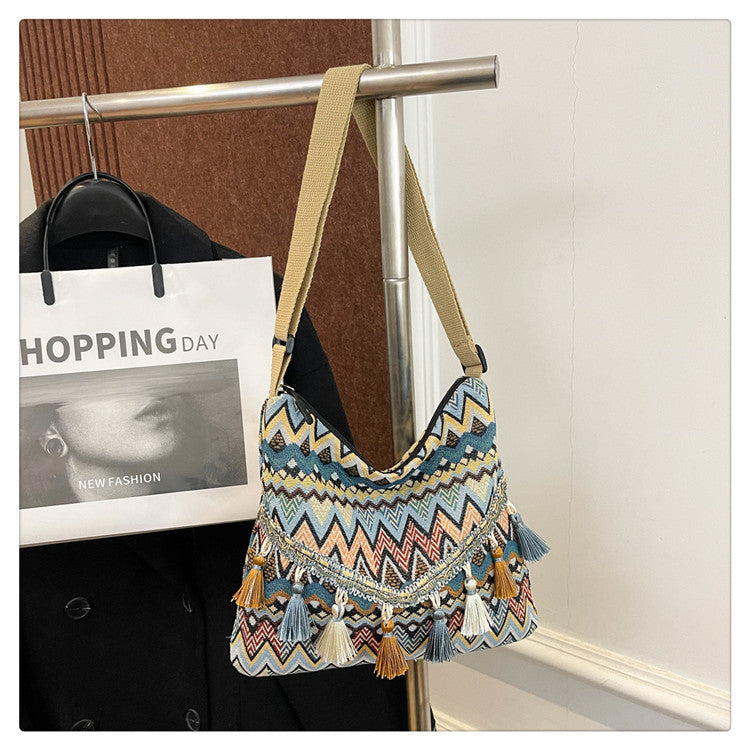 Women Large Ethnic 2026 New Chinese Vintage Shoulder Crossbody Bag