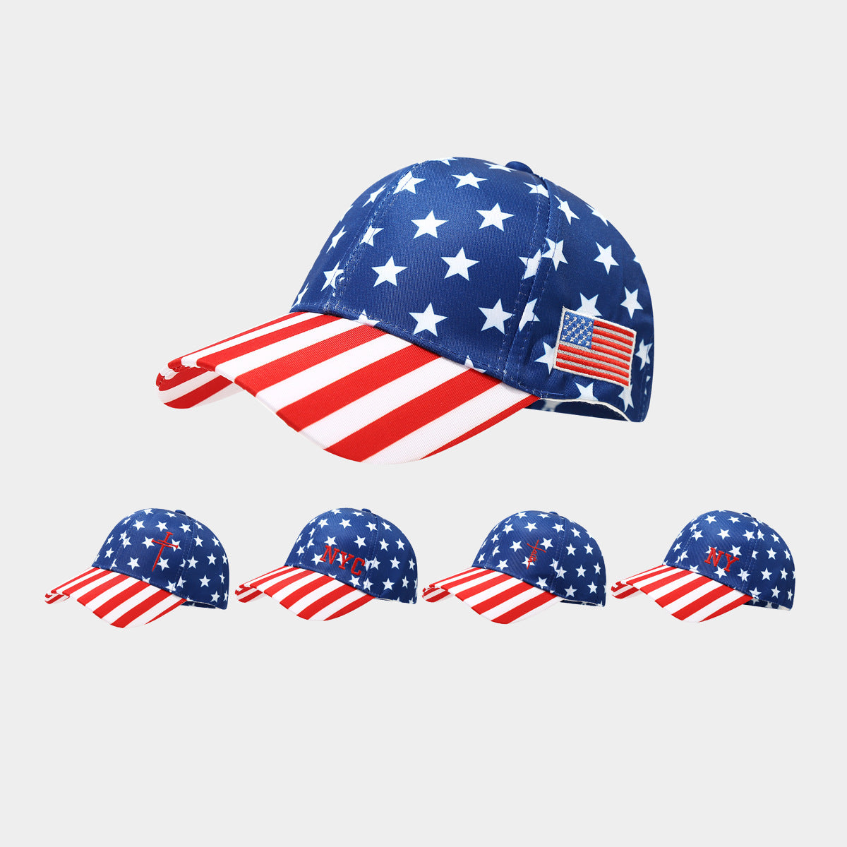 Independence Day Striped Star Baseball Cap