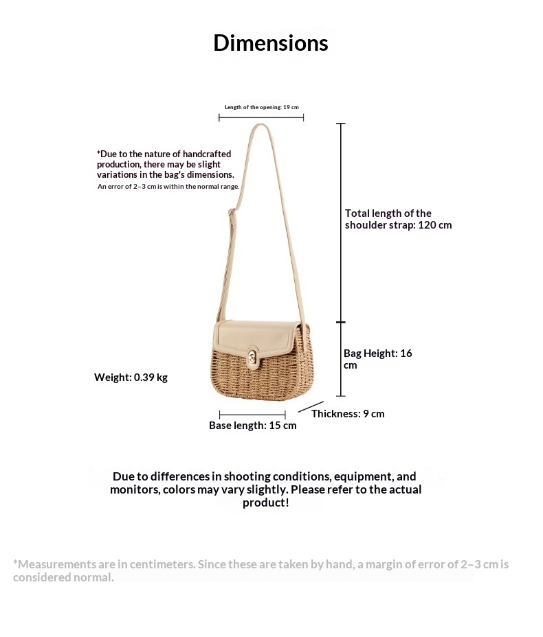 Crossbody Adjustable Summer Shoulder Bag with Flap