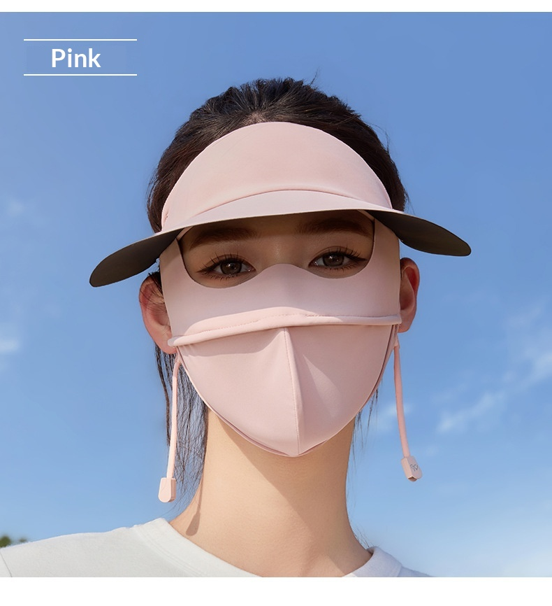 Sun Face Ice Silk Sun Protection Mask For Women