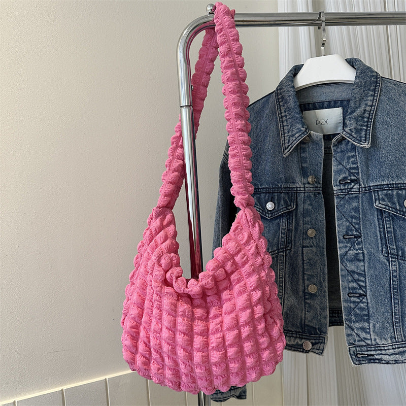 Bubble Flower Large Capacity Crossbody Bag