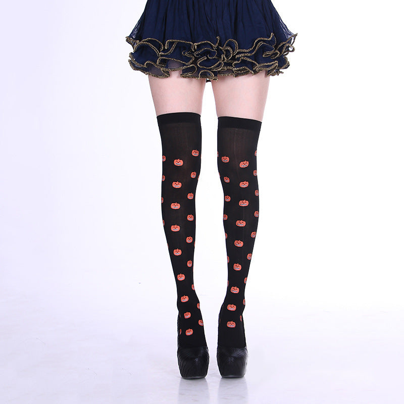 Christmas Halloween Party Knee high Socks Cosplay Apparel Accessories