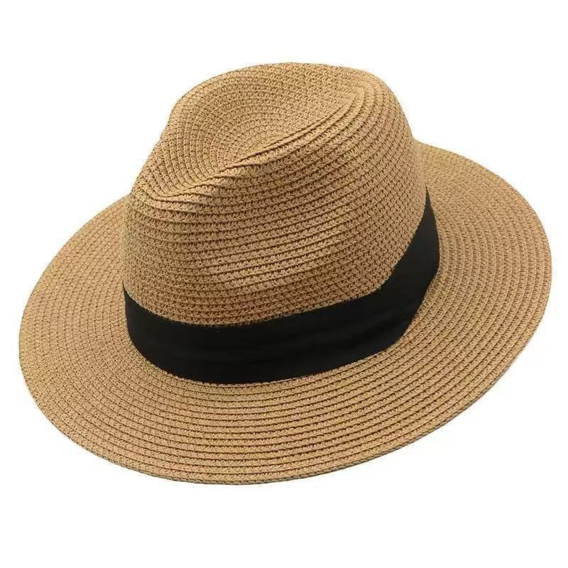 Unisex Summer Wide Brim Sun Protection Panama Beach Hat