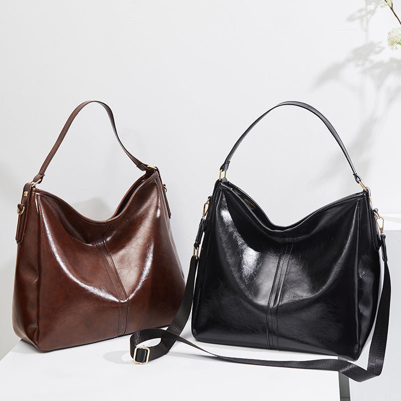 Hobo Large Slouchy PU Leather Shoulder Bag