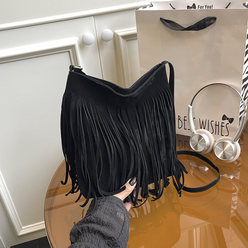 Women Tassel Crossbody Shoulder Bag