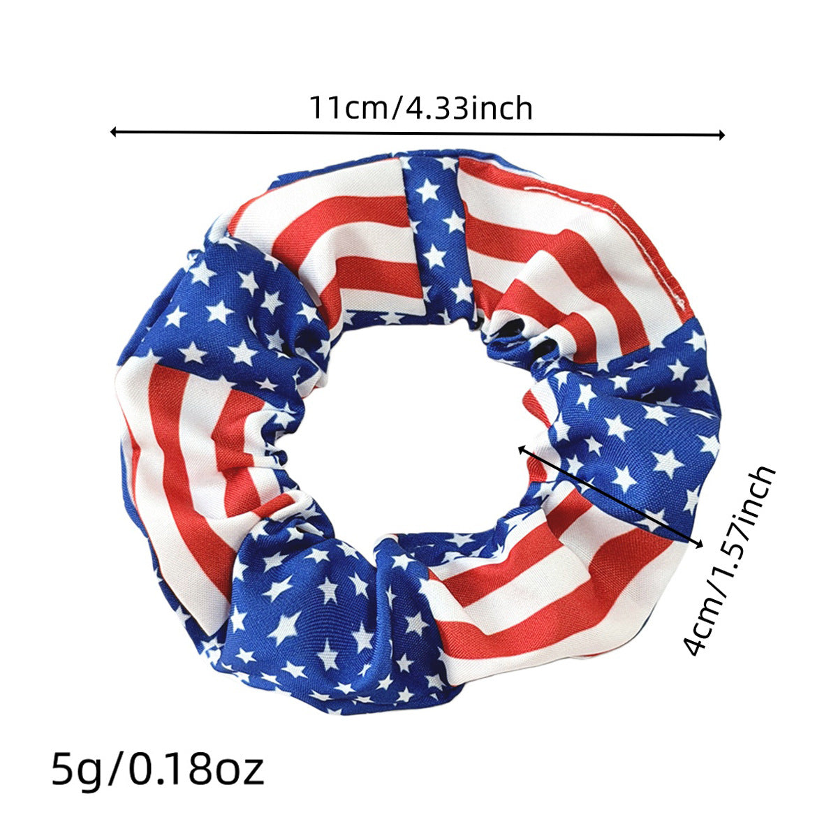 Independence Day American Flag Scrunchie
