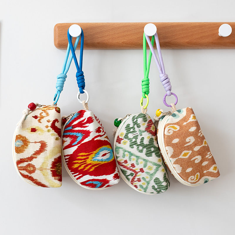 Women Ethnic Unique Lightweight Lipstick Sanitary Key Pouch