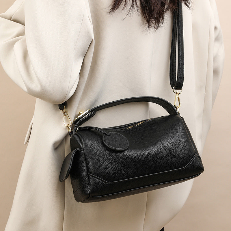 Bags For Women New Fashion Crossbody Soft Leather Large Capacity Commuter Boston Pillow Bag Women'S Bag Portable Shoulder