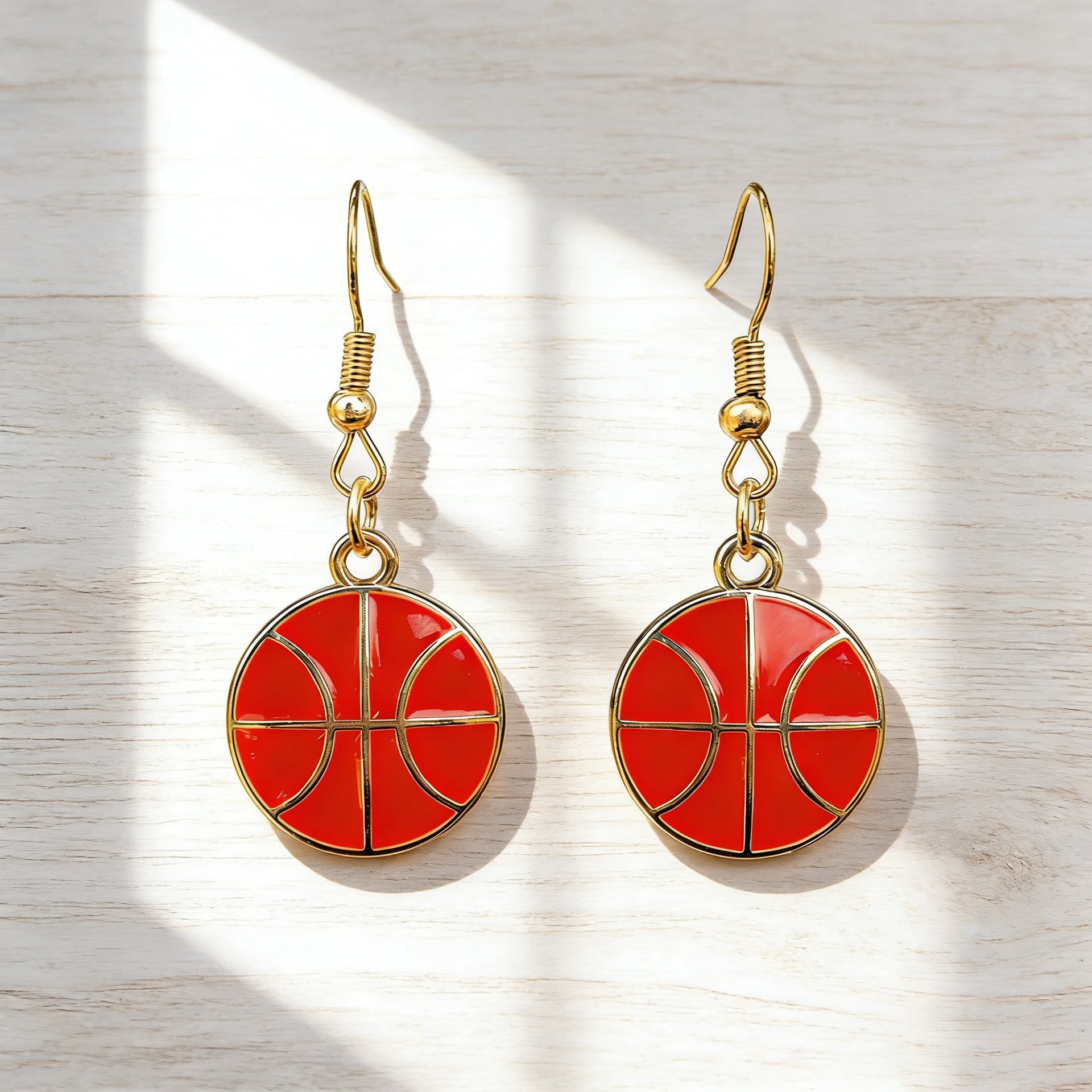 World Cup Football Basketball Baseball Earrings