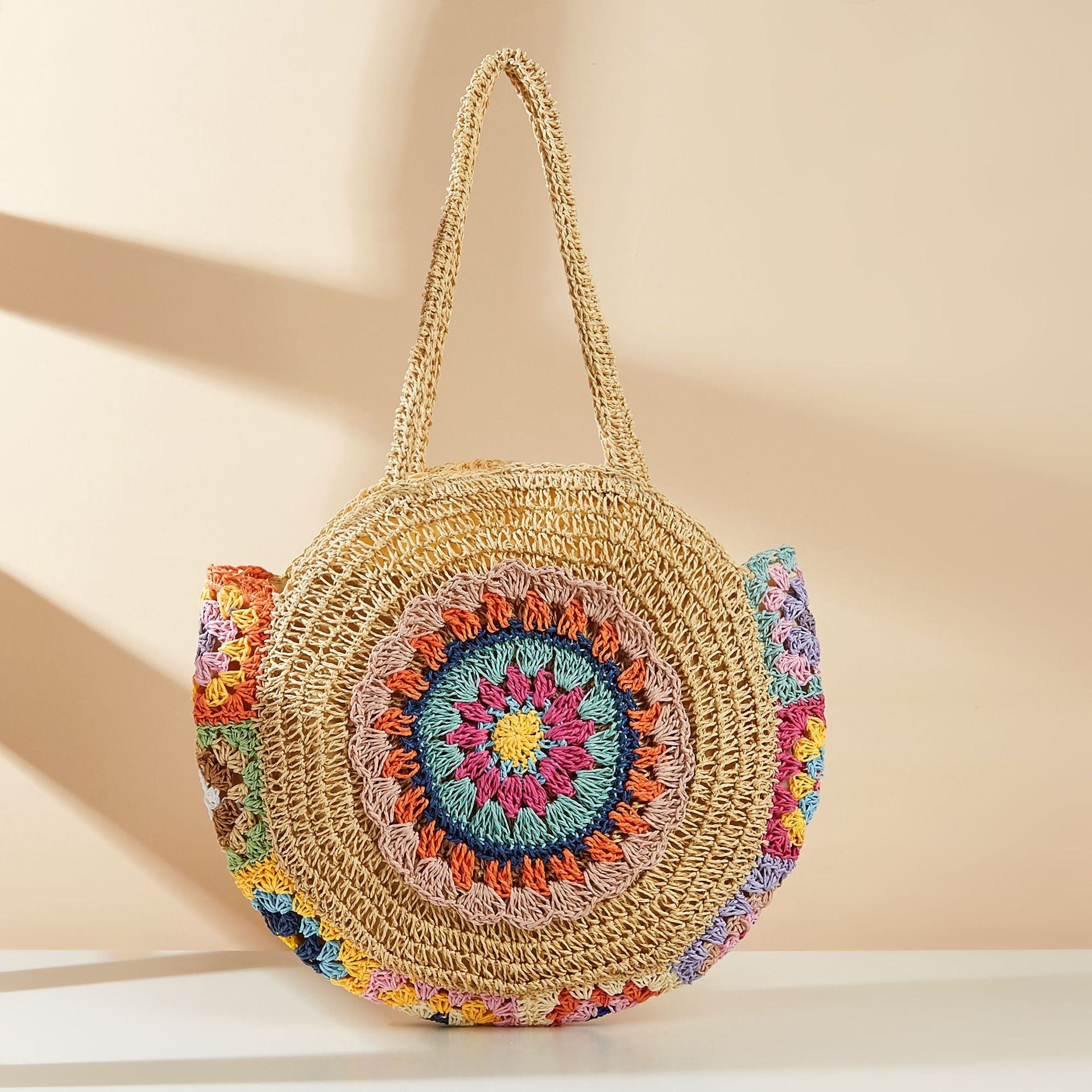 Small Fresh Woven Straw Beach Shoulder Bag