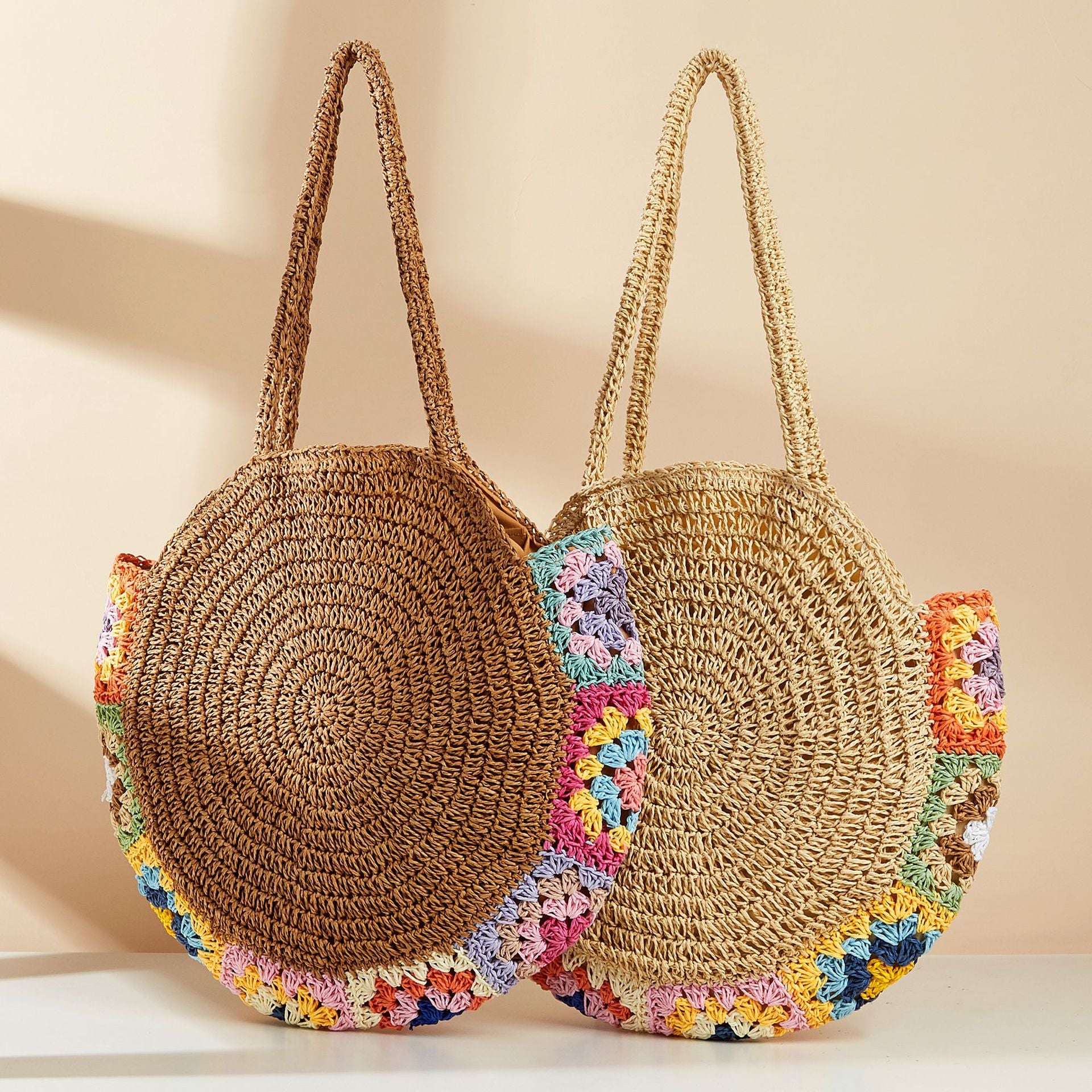 Small Fresh Woven Straw Beach Shoulder Bag