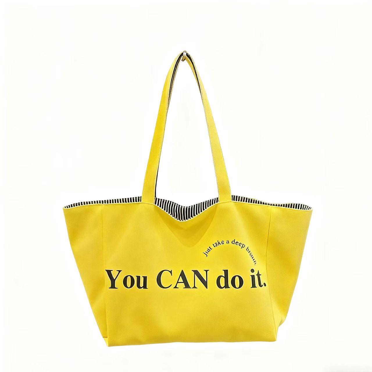 Casual Double-Sided Letter Large Capacity Tote Bag
