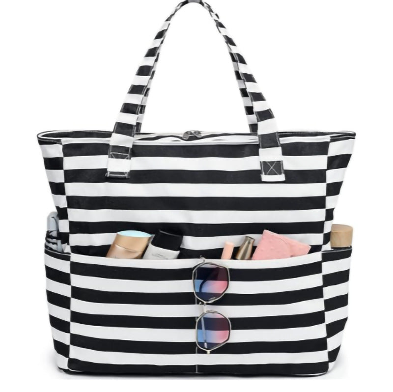Large-Capacity Beach Travel Hand-Printed Storage Bag