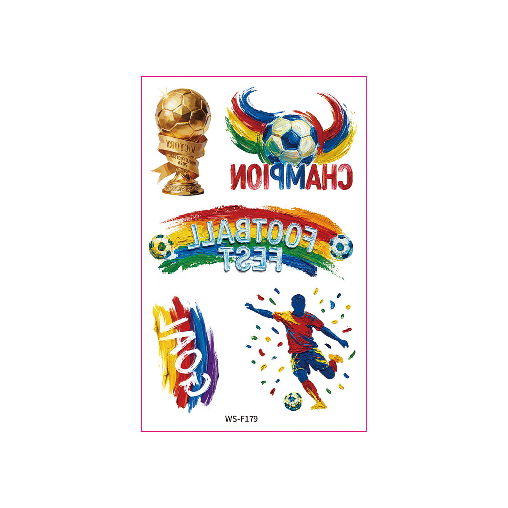 Football World Cup Tattoo Face Stickers
