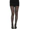 Gothic Pattern Fishnet Tights Skull and Spiderweb Jacquard Pantyhose