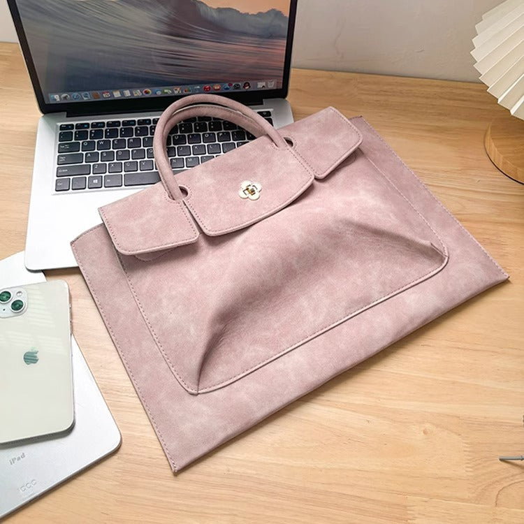 Vintage Large Work Laptop Tote Bag in 2 Sizes