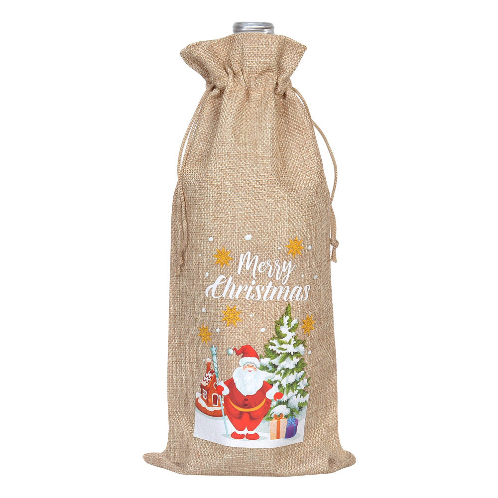 Buffalo Plaid Christmas Drawstring Holiday Gift Bags