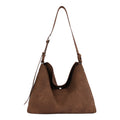 Soft Woven Shoulder Bag with Adjustable Strap and Removable Pouch