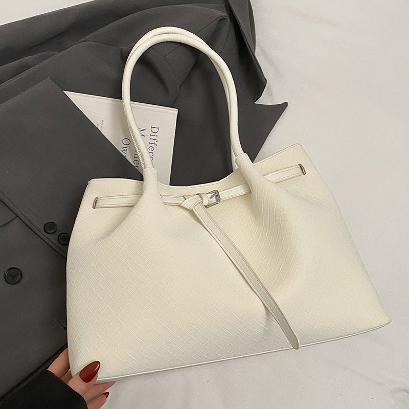 Spring Summer New Fashion Soft Minimalist Underarm Tote Commute Bag