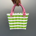 Plastic Woven Small Square Handbag Souvenir Bag