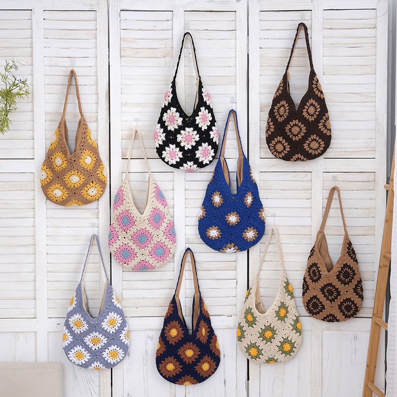Women Lightweight Large Capacity Casual Woven Bag