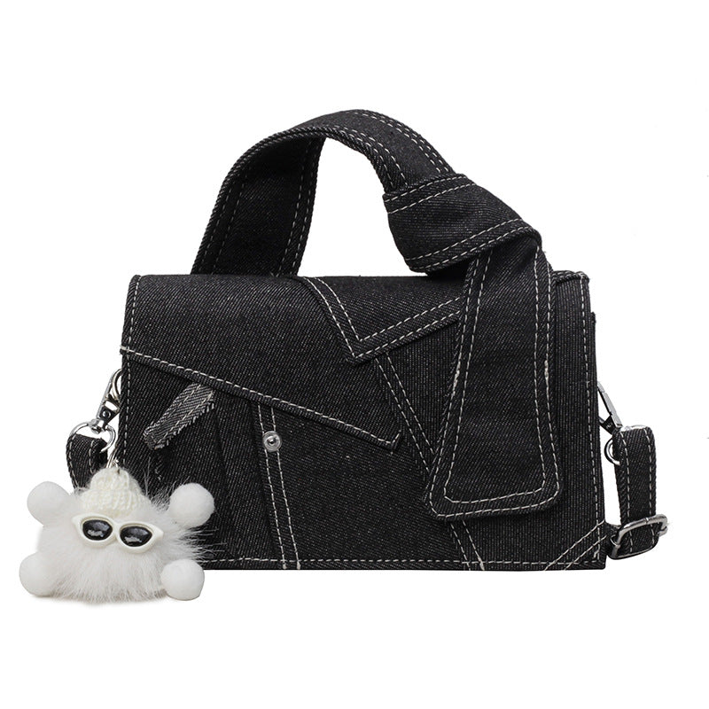 Women 2026 Simple Denim Small Square Bag, Versatile Fashion Crossbody Shoulder Bag