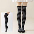 Halloween Bold Striped Thigh-High Colorful Over-the-Knee Costume Stockings
