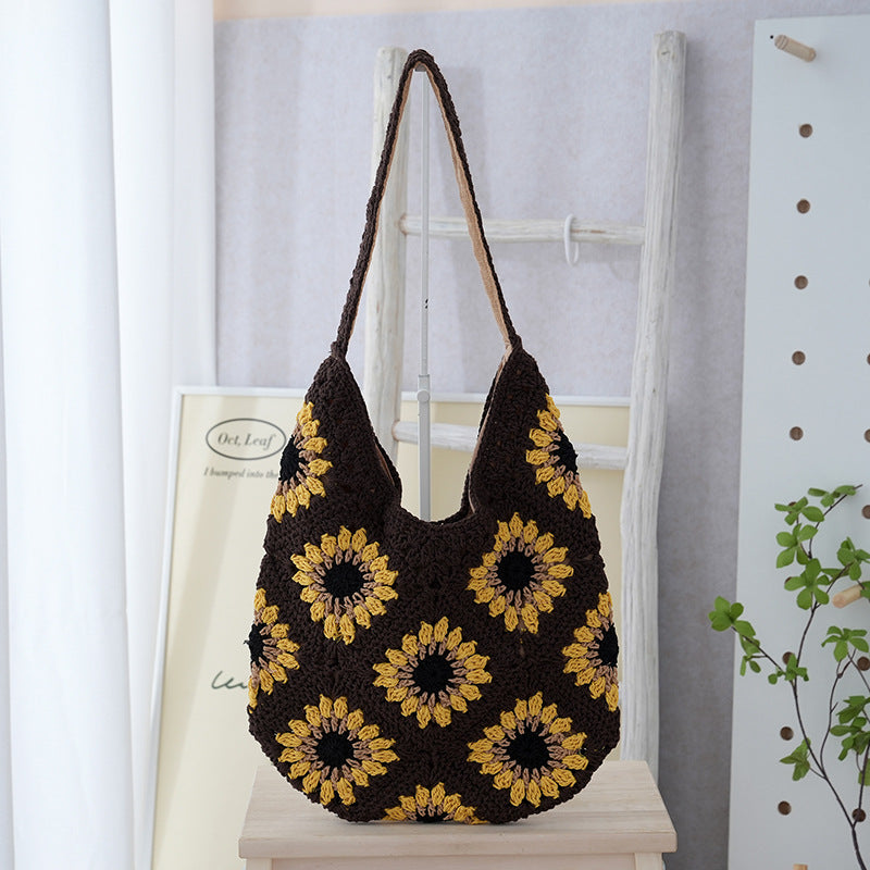 Women Lightweight Large Capacity Casual Woven Bag