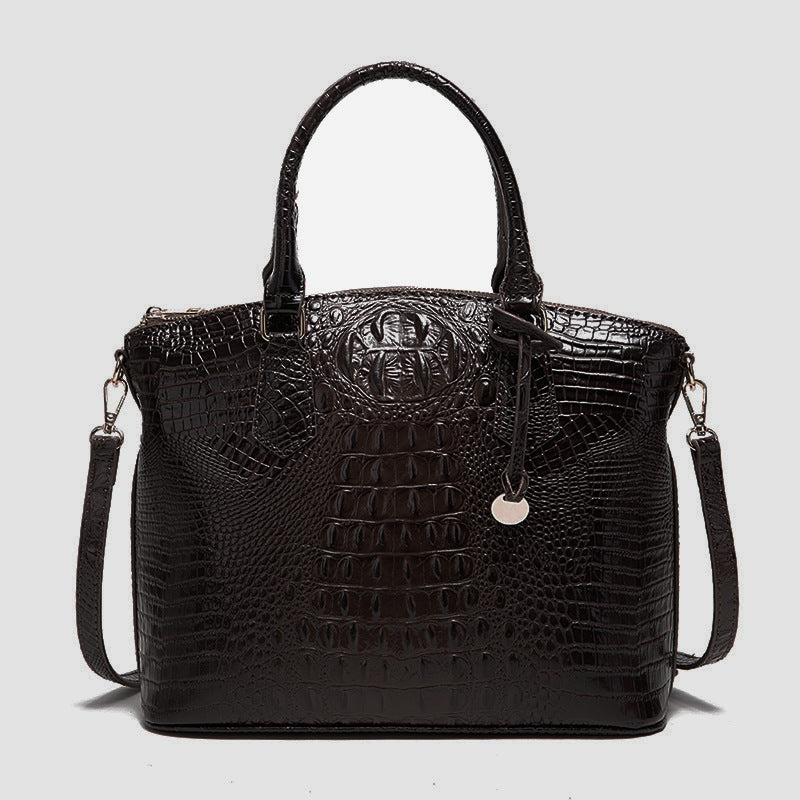 Portable Crossbody Retro Multi-Color Crocodile Pattern Bag