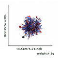 Independence Day Red White Blue Star Hairpin