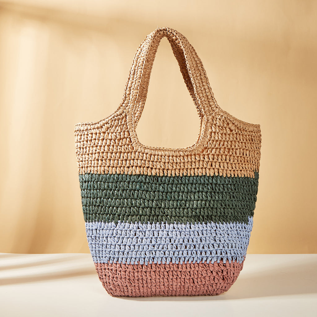 Handmade Forest Woven Large Capacity Beach Straw Bag