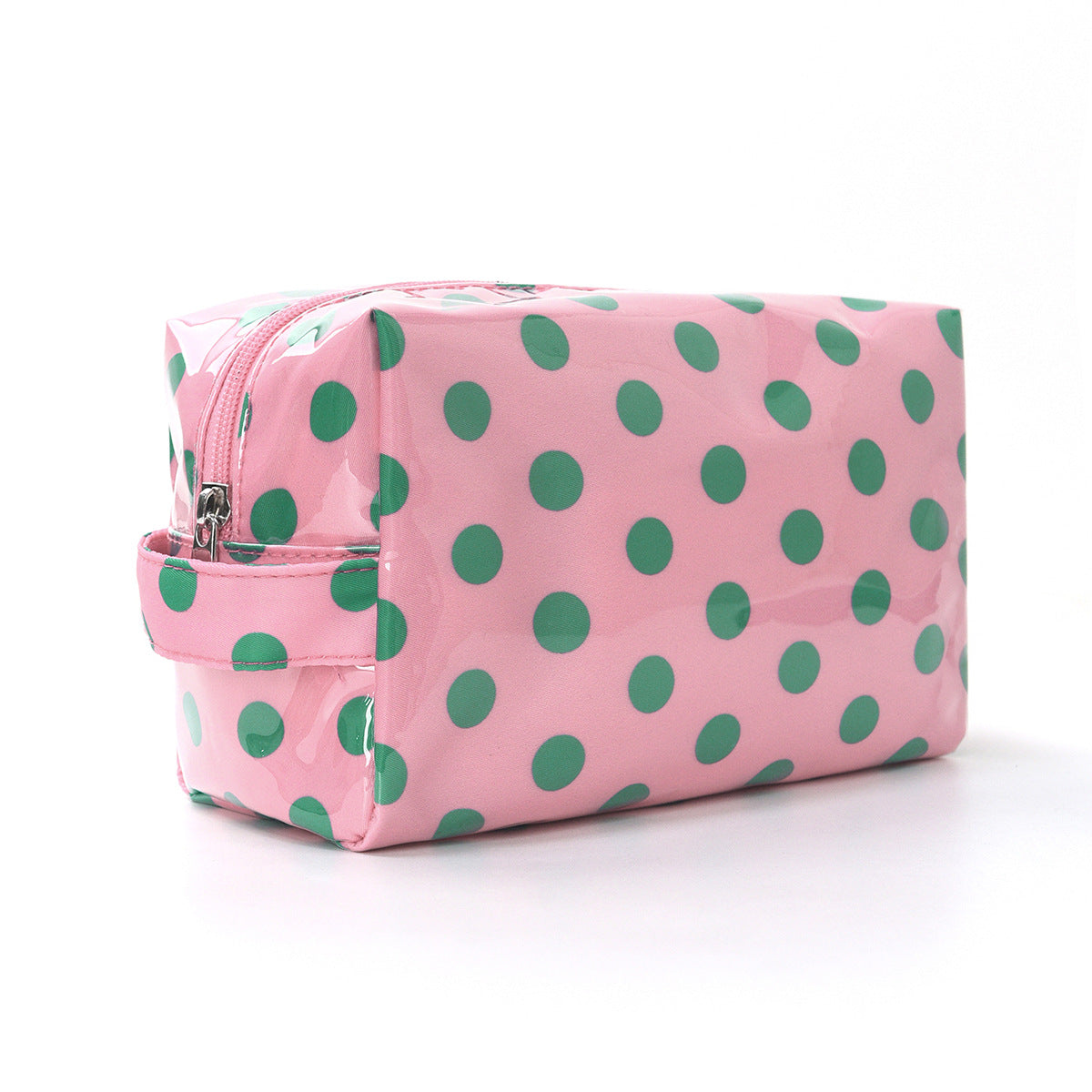 Large-Capacity Striped Travel Cosmetic Bag