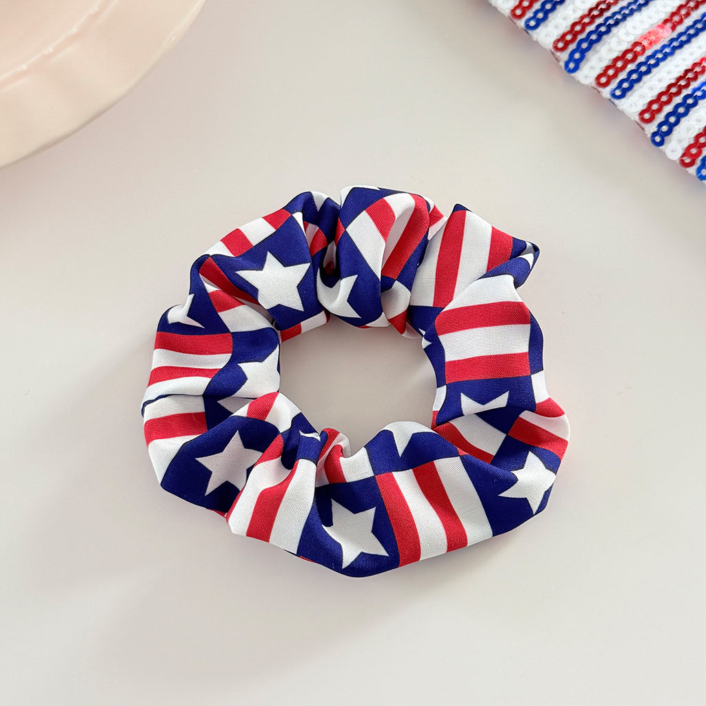 American Independence Day Star Stripe Hair Tie