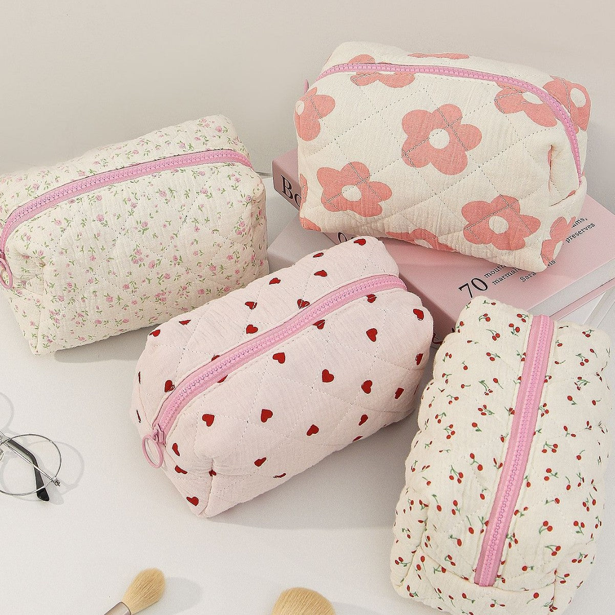 Zipper Stationery and Makeup Brush Storage Bag