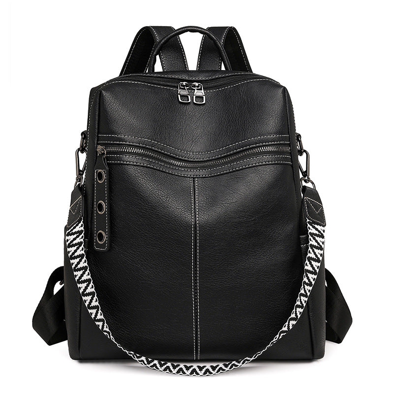 Women PU Large Capacity Crossbody Backpack, Business Commute Shoulder Bag