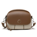 Color Block Vegan Leather Crossbody Bag