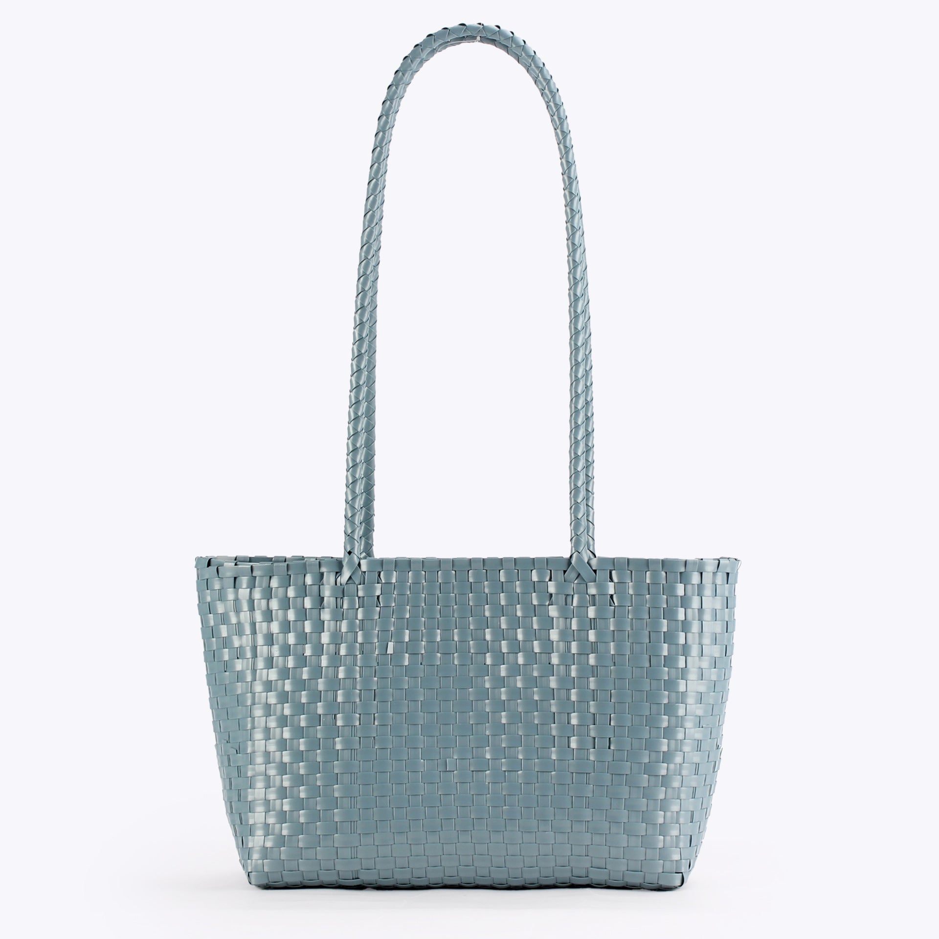 Colorful Lightweight Woven PVC Shoulder Tote Bag